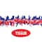 Beistle 25ft. Red, White & Blue Tissue Festooning Garlands, 2ct.